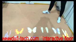 interactive floor  Butterfly Valley effect