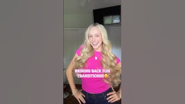 HOW GOOD WAS THE TRANSITION??🤪 #ellahperry #shorts #feed #relatable #transition #fyp #grwm