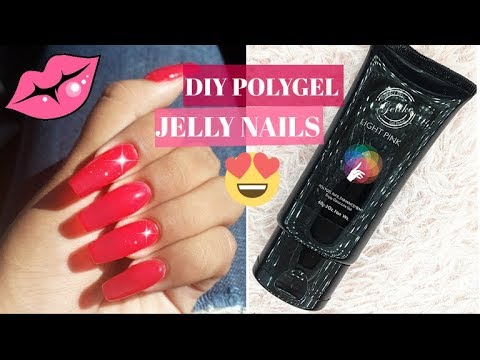DIY PolyGel JELLY nails😍•Sculpted POLYGEL• ||GELIKE POLYGEL||• - YouTube