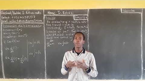 integration:to fin displacement, velocity and acceleration .........#africastruggle.