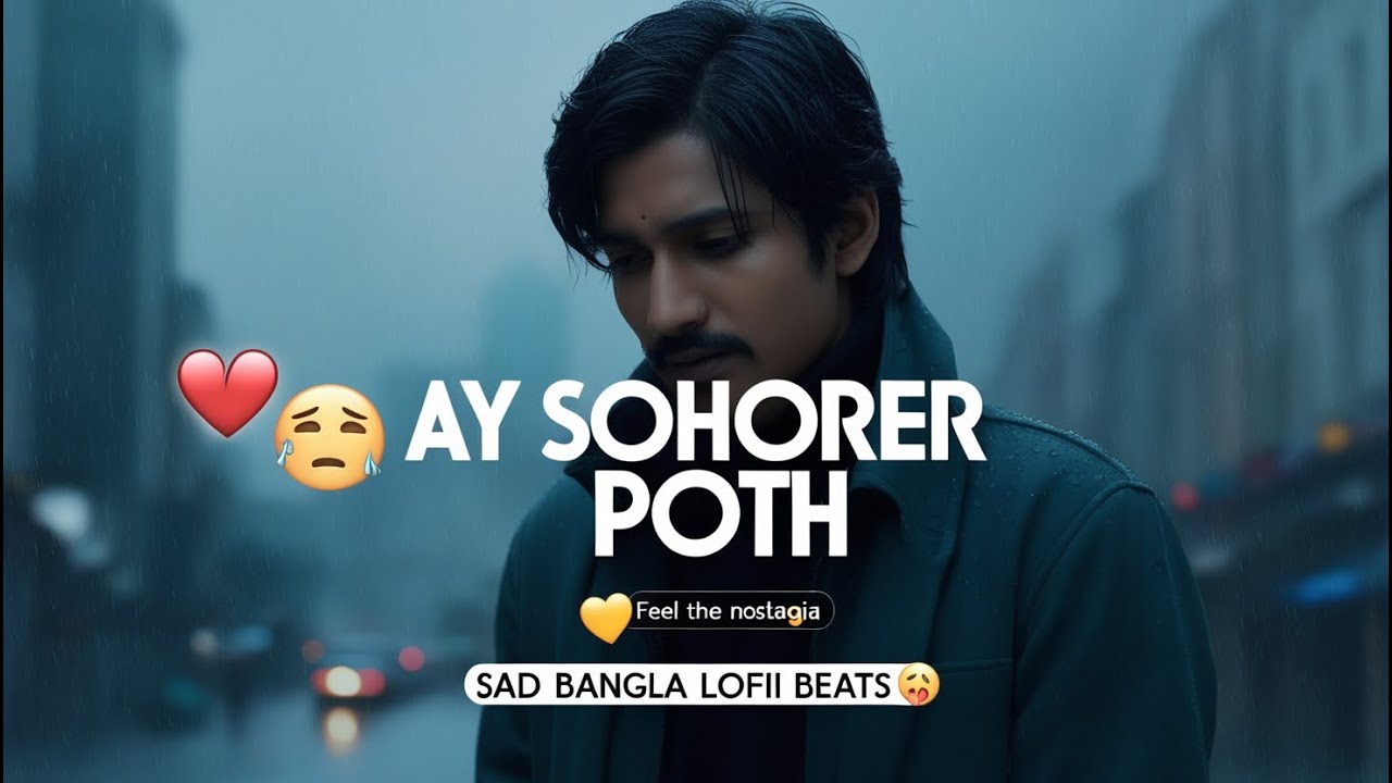 Song Rong এ শহরের পথ চেনা 🌧️ | Sad Bangla Lofi | Rong_Pencil07