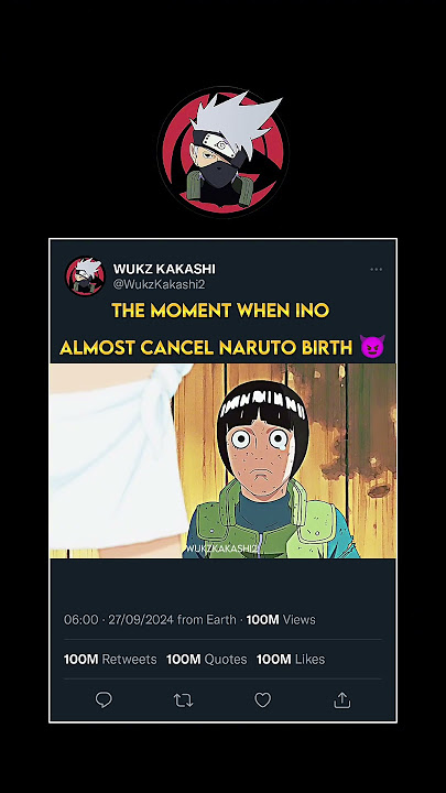 The moment when Ino almost cancel birth Naruto 😈 || #naruto