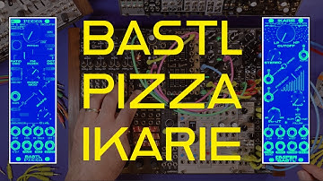 BASTL PIZZA and IKARIE drone patch. How to drone with two modules. No talking demo.