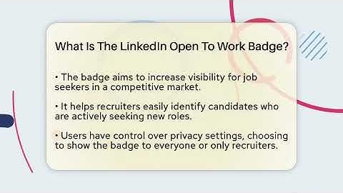 What Is The LinkedIn Open To Work Badge? - Everyday-Networking
