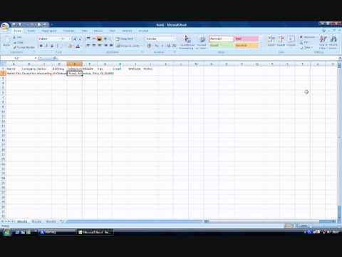 excel business card templates