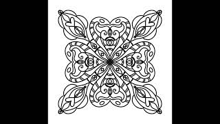 Heart's Treasure: Mesmerizing Mandala: Watch This Abstract Masterpiece Unfold in Seconds! #shorts