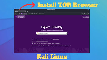How to Install TOR Browser in Kali Linux