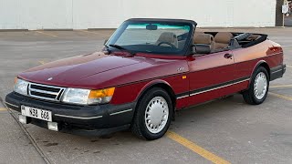 1990 Saab 900 TURBO Convertible 5sp manual!  Is this the quirkiest car ever made?  For sale.