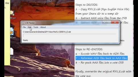 Street Fighter 4 - Character Voice Mod Tutorial (Part 2/2)