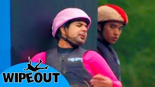 Is it too late to quit? 🤣| Total Wipeout 🇺🇸| Clip