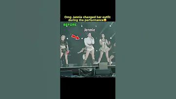 Omg Jennie Changed Her Outfit During The Performance Jennie Blackpink 