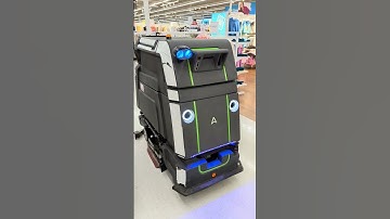 We have a cute one running around #walmart #cleaning #robot