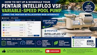 Programming a Pentair Intelliflo3 VSF Pump for a Multi-Speed Schedule | Save Energy & Optimize Flow