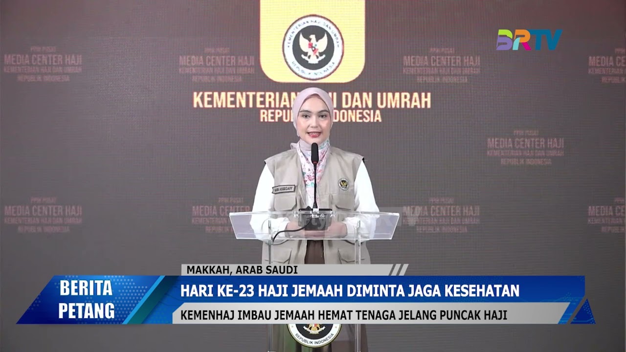 HARI KE 23 HAJI JEMAAH DIMINTA JAGA KESEHATAN