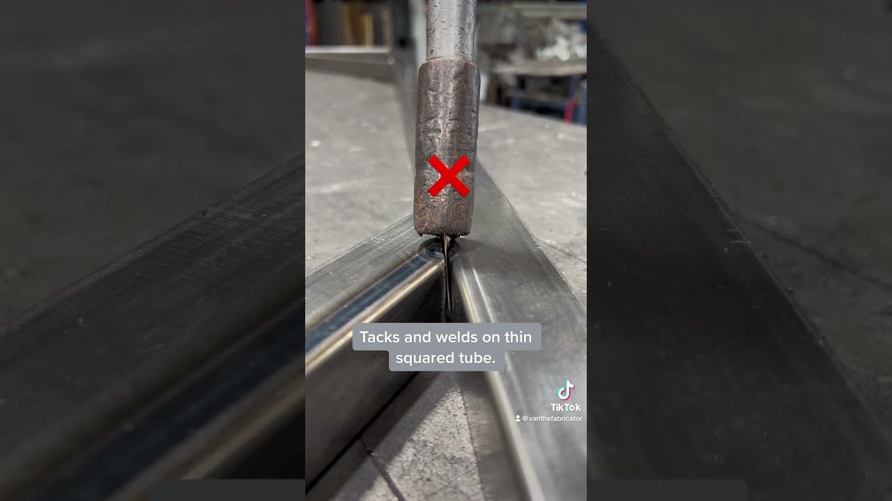  Tack Weld On Thin Square Tube With Large Gap And Common Mistakes In Mig Gmaw Welding Welder
