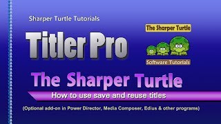 Titler Pro - How to save and reuse titles in multiple projects