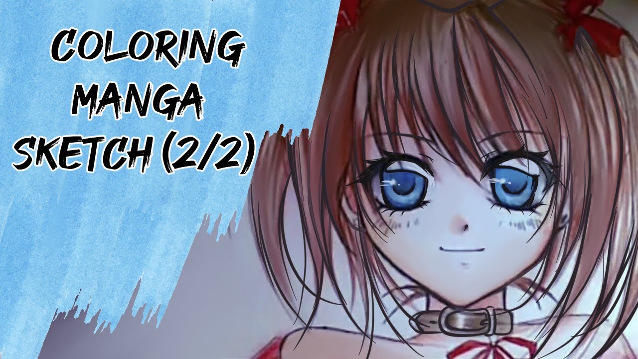 How to color a Manga girl *Part 2 * - YouTube
