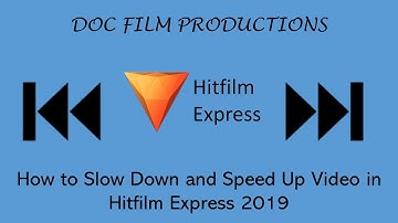How to Slow Down and Speed Up Video in Hitfilm Express Free