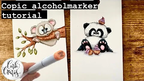 Carla Creaties Tutorial Koala&panda coloring with ...