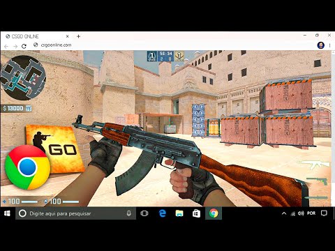 JOGUEI CS:GO no NAVEGADOR,  que roda em qualquer PC em 2023