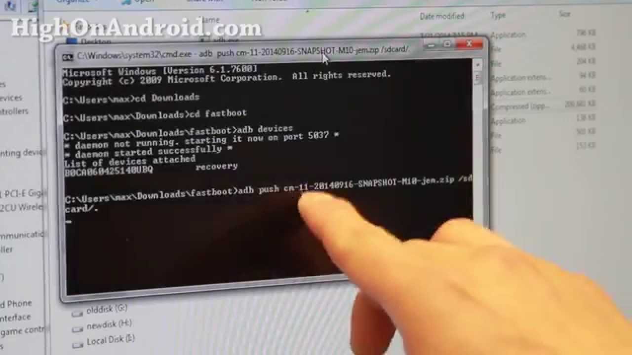 How to Copy a File from the Computer to Android With Adb Push  