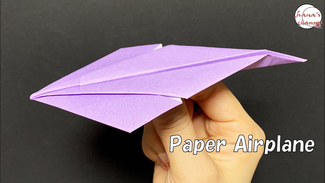 折り紙】エイ型 紙飛行機🛫折り方 How To Make Paper Airplane that