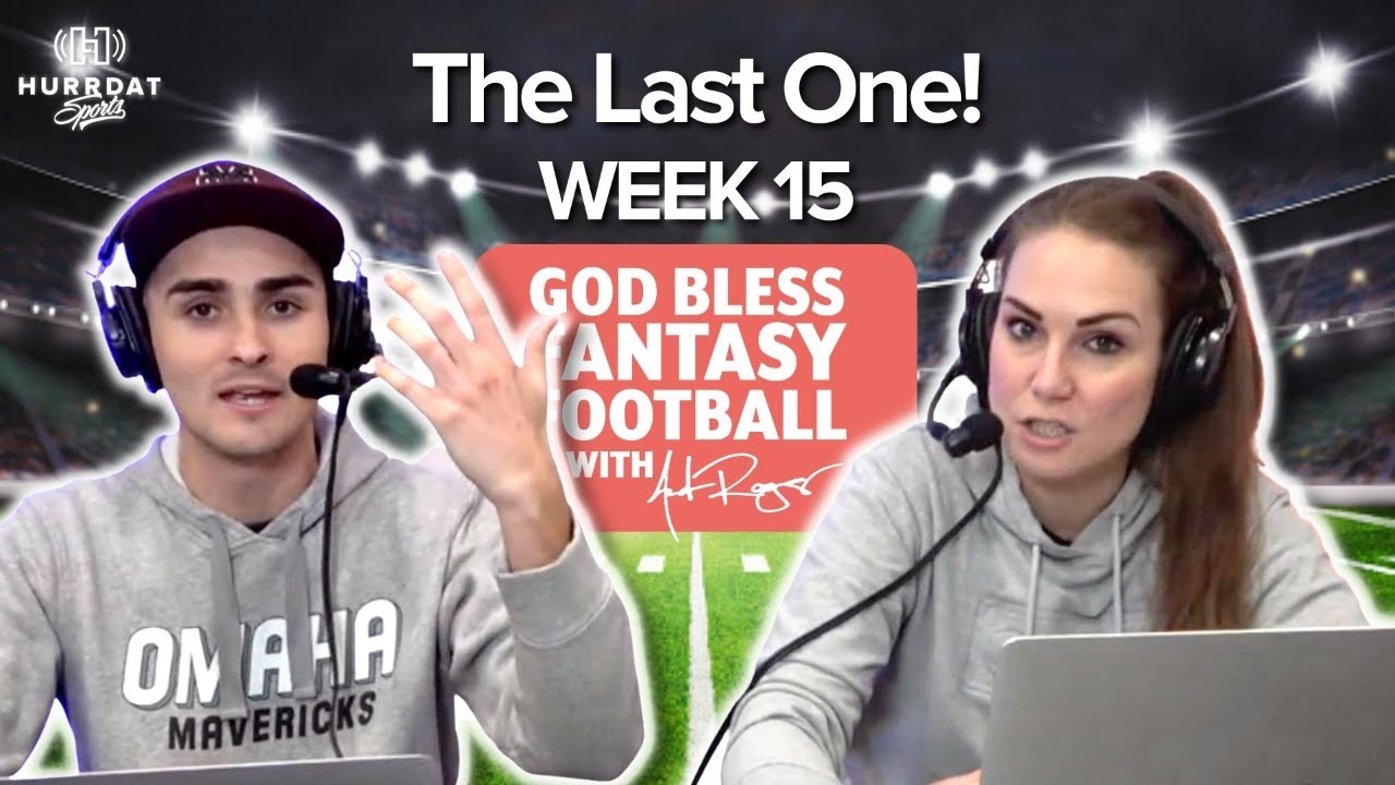 We are finishing off our 1st season with a preview of Week 15 and the Fantasy Football Playoffs!
Catch all of our favorite Likes and Hates this week in the newest edition of God Bless Fantasy Football.

Don't forget all the proceeds from this league go to the Team Jack Foundation!

All Season Long get all the Fantasy updates to need Tuesdays before Waiver Wire Pickups, Every Sunday Live from Hail Varsity Club, and of course on all Hurrdat Sports' Social Channels!



Follow on social media

Twitter: @hurrdatsports, @andrewrogerstv, @sausha72

Instagram: @hurrdatsports, @arog_sports, @meatheadsausha

Facebook: https://www.facebook.com/HurrdatSports



A Hurrdat Media Sports Network Production. Hurrdat Sports is a digital media sports and commercial video production company based in Omaha, NE. Find more podcasts on the Hurrdat Sports Network and learn more about our other services today on HurrdatMedia.com/sports.