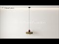 Modern Bauhaus Glass LED Pendant Light – 3D Installation Demo