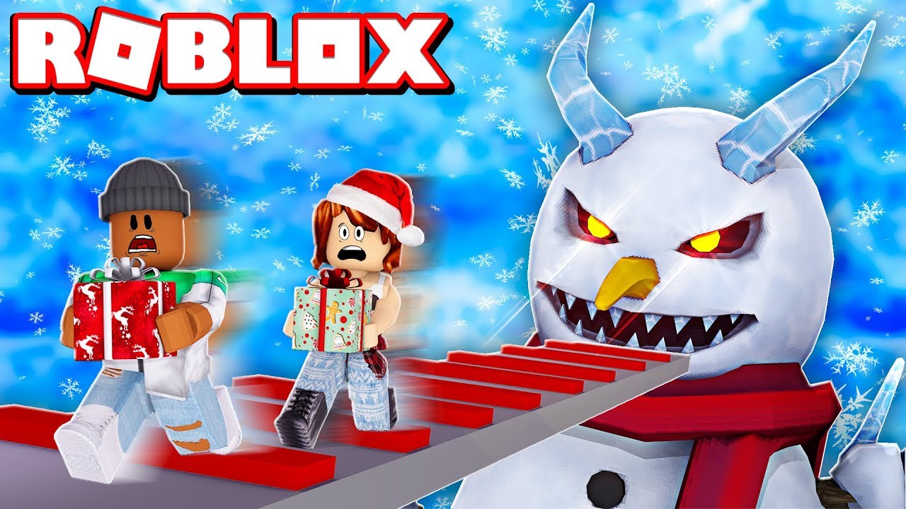 Escape The Evil Snowman Obby In Roblox Vloggest - escape the evil gameboy roblox