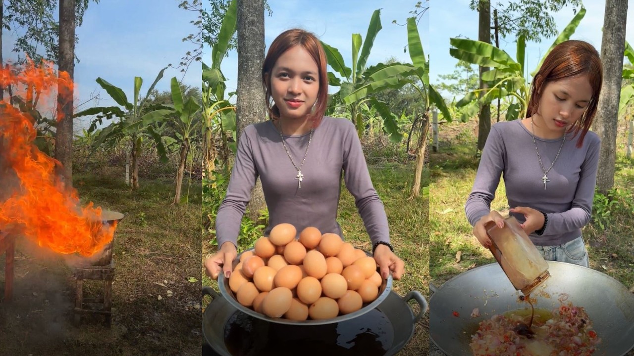 Amazing cooking deep fried egg recipe