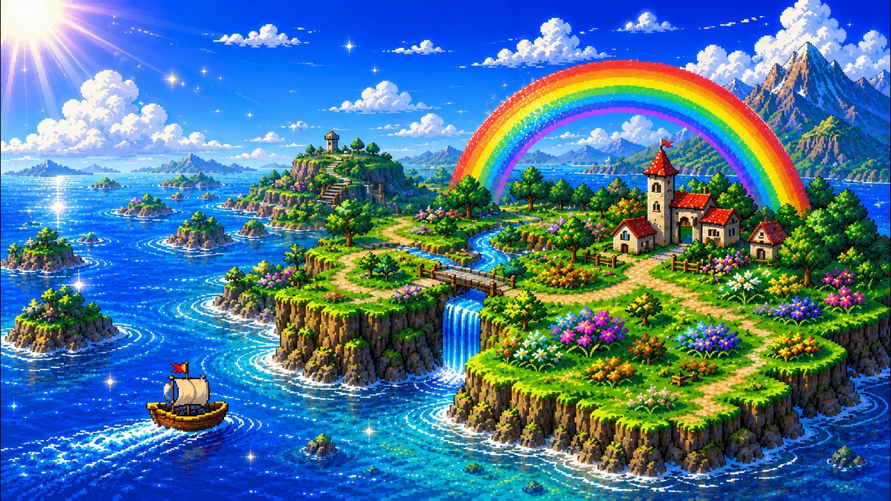 Watch ⛵ Set sail across a bright new pixel world • Upbeat Retro Gaming Chiptune on YouTube Watch ⛵ Set sail across a bright new pixel world • Upbeat Retro Gaming Chiptune on YouTube