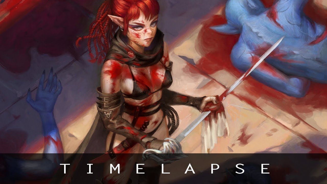 Timelapse - Fantasy Character Illustration
