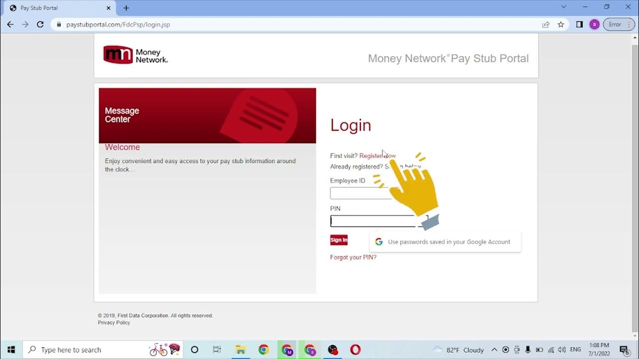 Moneynetwork Walmart Paystub Portal Sign In Pay Stub Portal with Employee ID and PIN | Paystub Portal Money