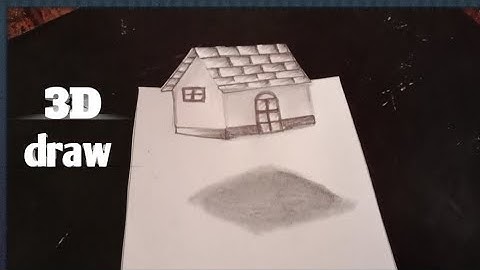 3D house drawing // sketching house3d #art #sketch #viral #artwork #painting #digitalart #3dart Sad