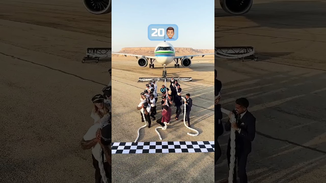 How Many People to Pull a Plane? 