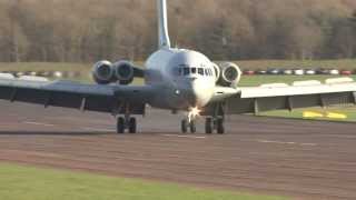 HD video - Vickers VC10 XV102, XV107, XV101 & XV104 deliveries at Bruntingthorpe Airfield