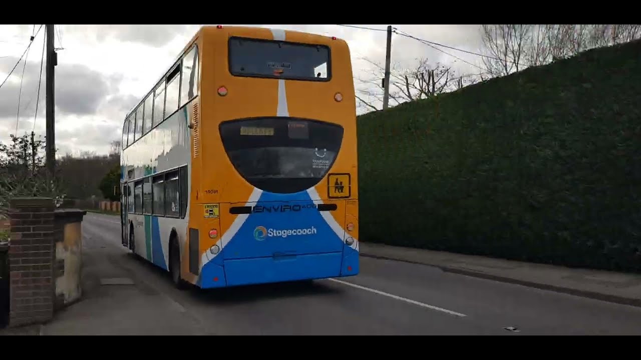 Here is the new livery stagecoach bus 19081 on the kite in Normandy ...