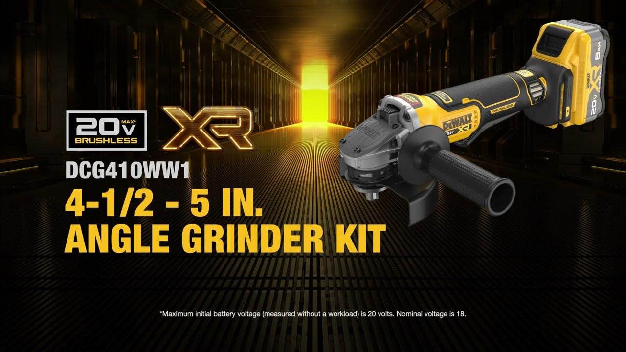COMING SOON Dewalt MAX* XR® Angle Grinder (41/2 inch to 5 inch) DCG410WW1 YouTube