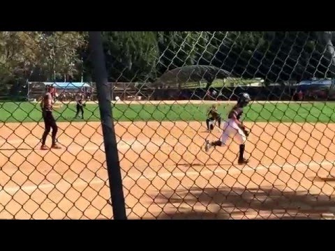 Kayla makes the play to end the inning.