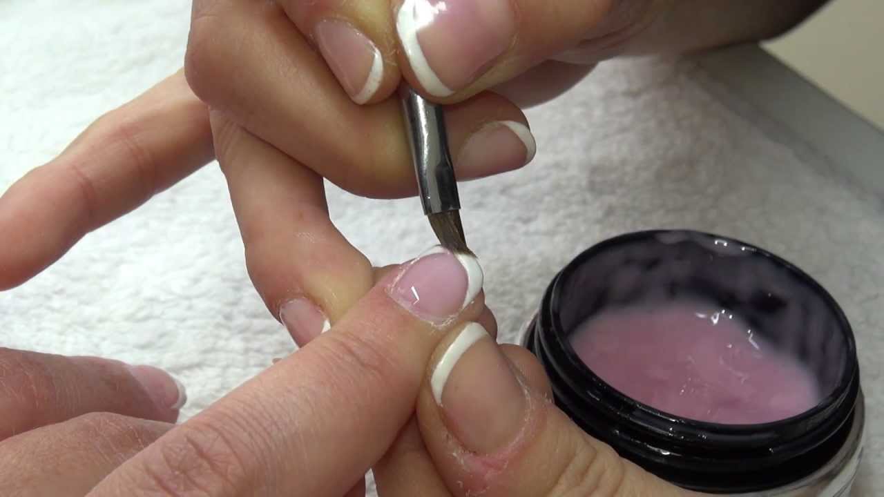 Alargamiento de uñas con gel - YouTube