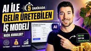 Ai Ile 5 Dakikada Gelir Üretebilen İş Modeli Nasıl Kurulur?