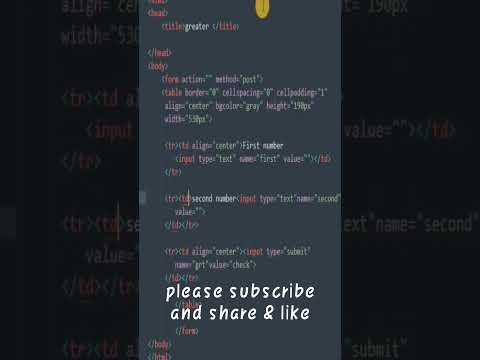 greater than less than in php #html #shorts #php #code #php8 #viral #short #coding #phpscripts #php