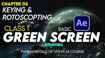 1 Basic Green Screen Removal in Adobe After Effects | Chapter-02 | After Effects Course | Urdu Hindi