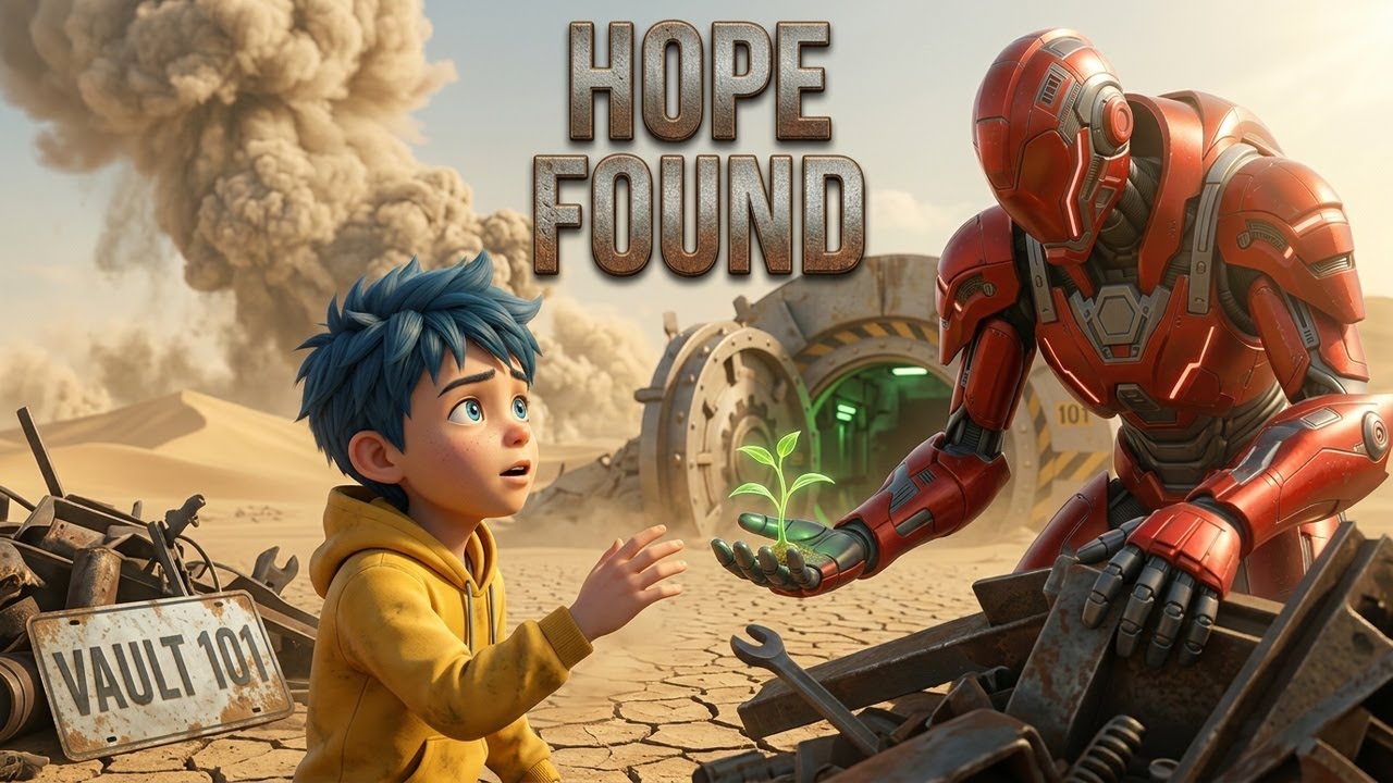 Boy Finds Hope in a Red Robot | Post-Apocalyptic Short