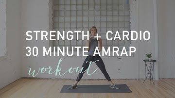 strength + cardio 30 minute amrap {6 exercises, 2 workouts, 1 dumbbell}