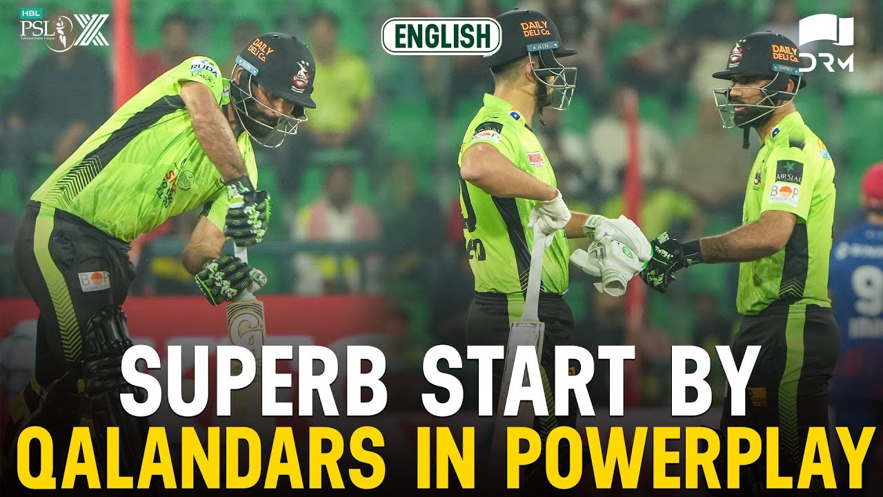 1st Innings Powerplay | Lahore Qalandars vs Islamabad United | Match 19 | HBL PSL X | M3O1K