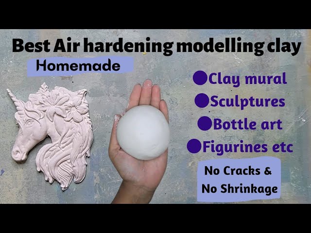 How to Make Air Dry Clay: No Cooking Required! (For flat projects