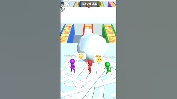 snow race! gameplay walkthrough Android iOS game fanal poro game #34 #fungame #fun #youtubeshorts
