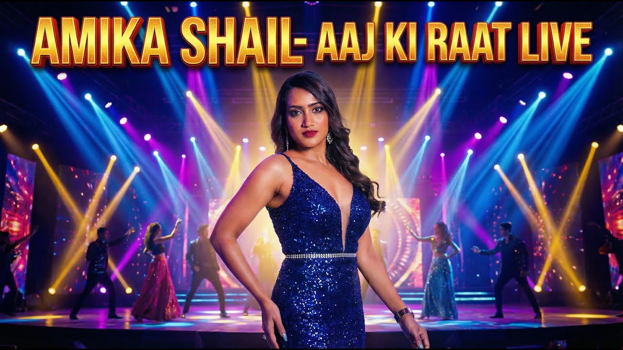 Amika Shail Live 2025 - Aaj ki Raat - Stree 2 - Public Show