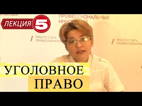 Уголовное право. Лекция 5. Объект преступления.